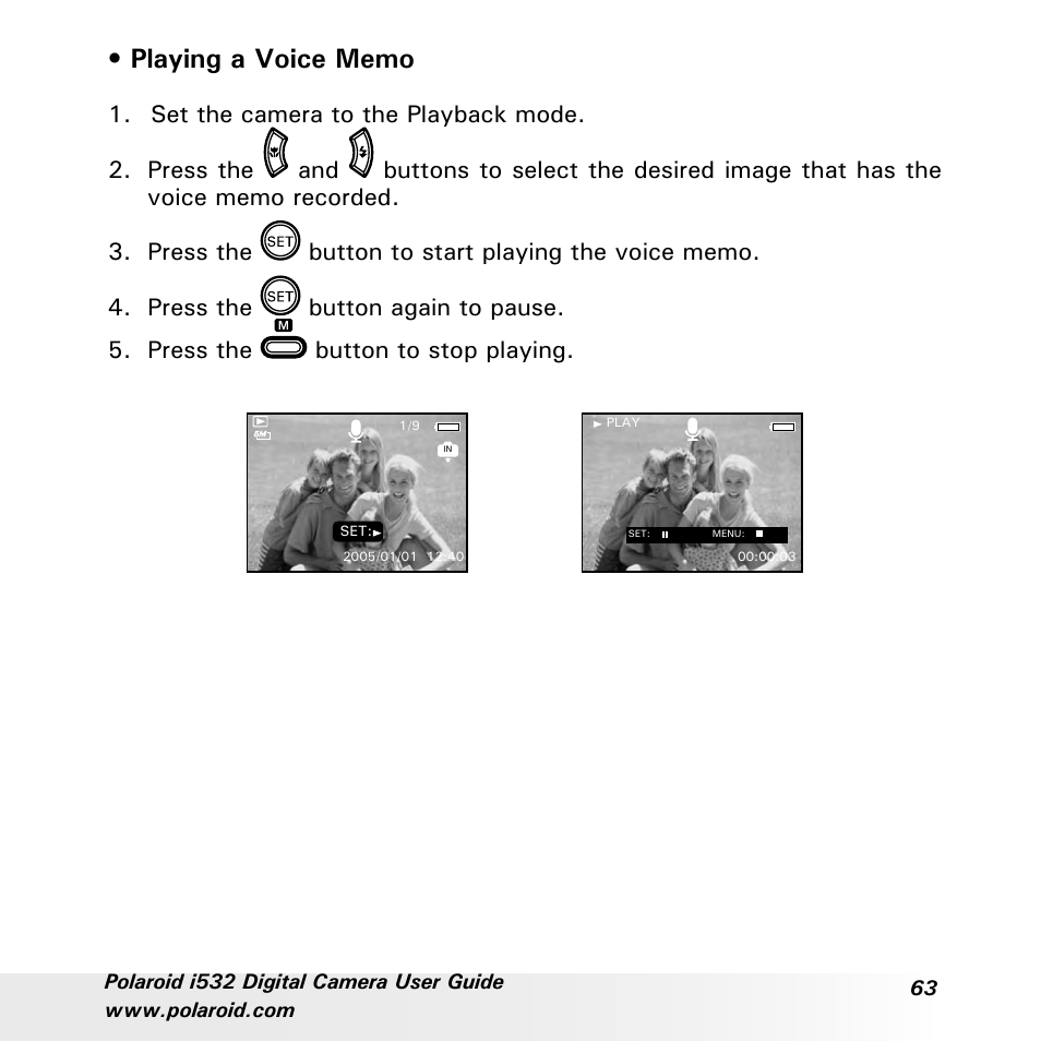 Polaroid i532 User Manual | Page 63 / 110