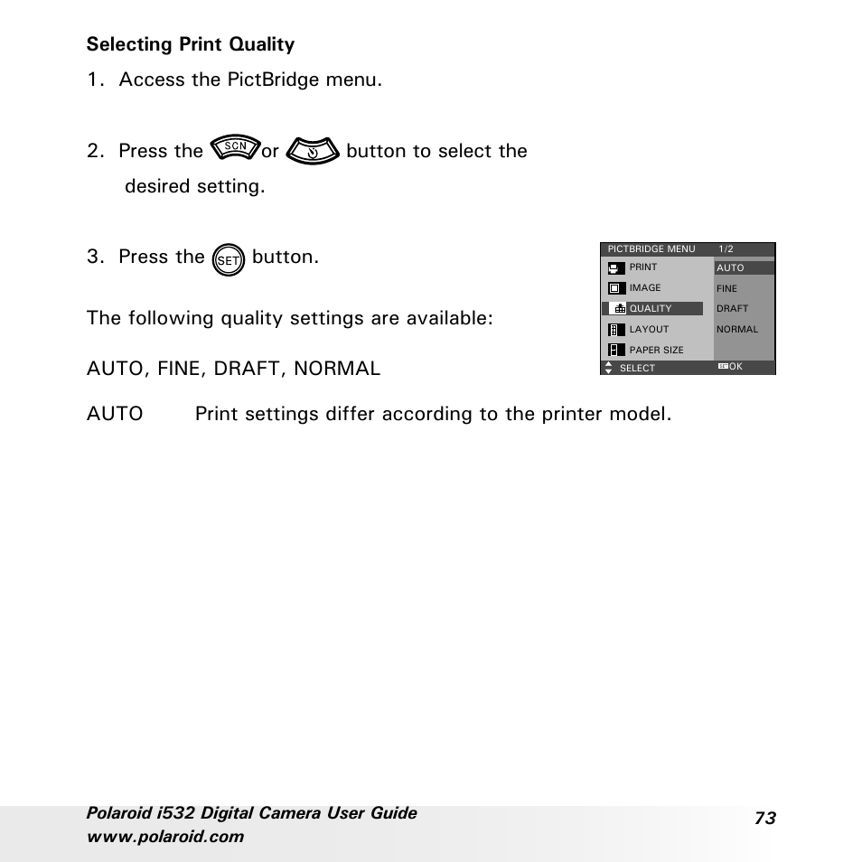 Polaroid i532 User Manual | Page 73 / 110