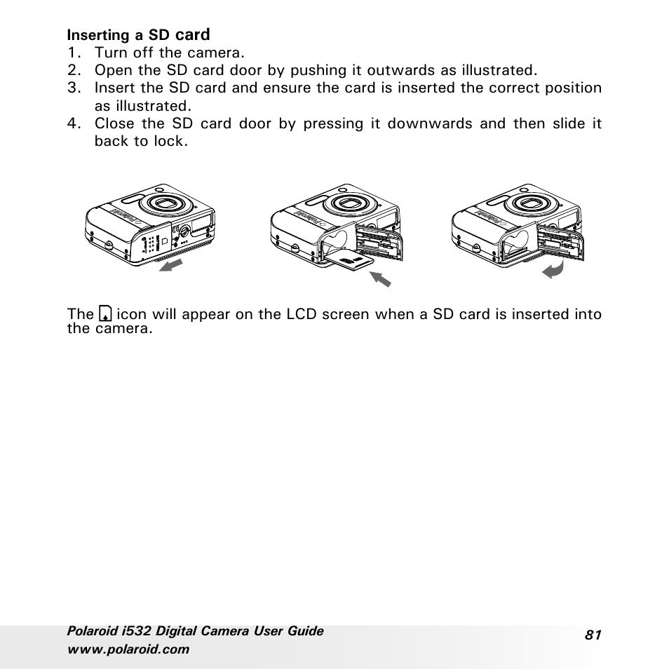 Card | Polaroid i532 User Manual | Page 81 / 110