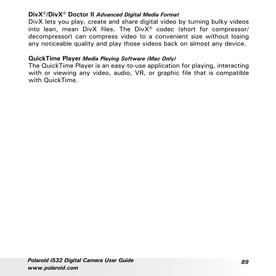 Polaroid i532 User Manual | Page 89 / 110