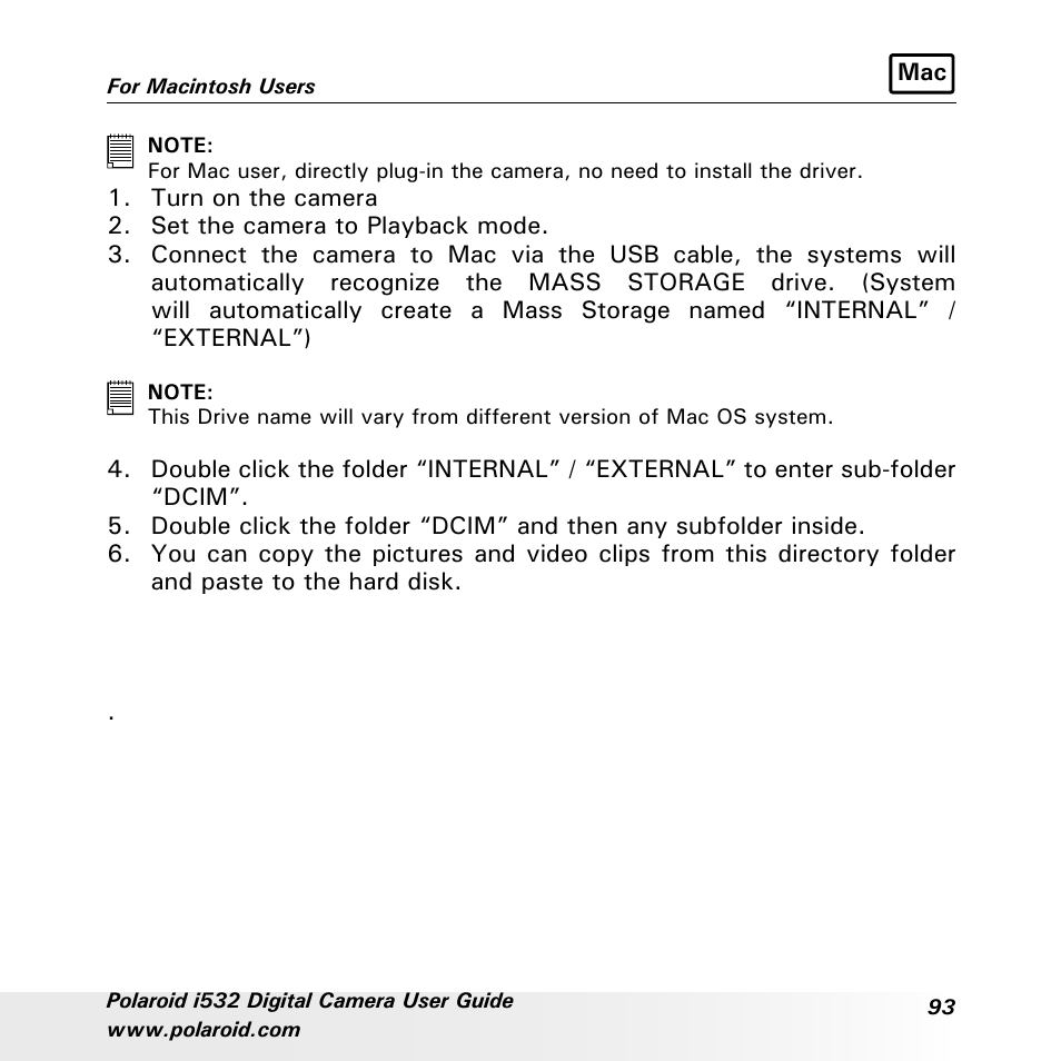 Polaroid i532 User Manual | Page 93 / 110
