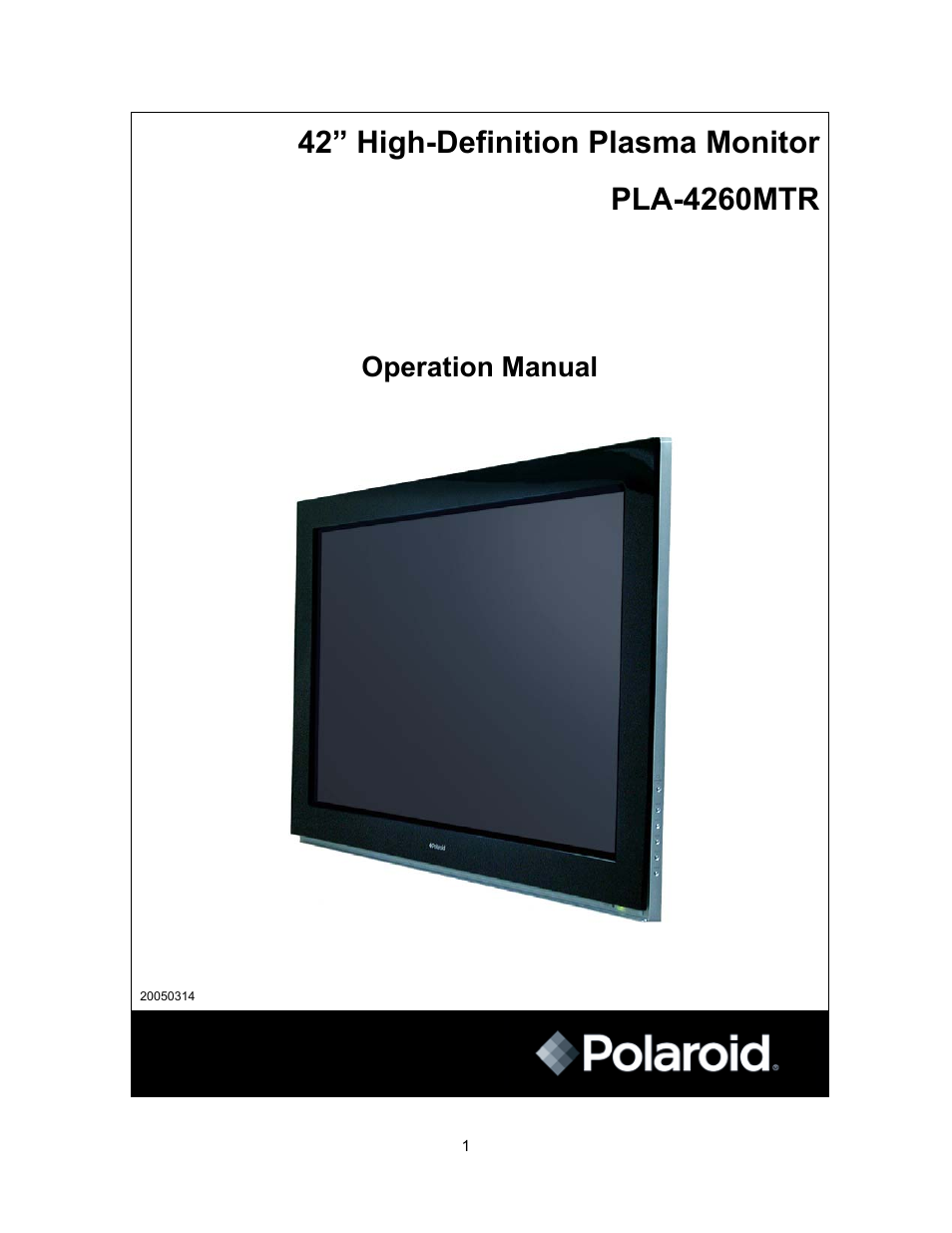 Polaroid PLA-4260MTR User Manual | 22 pages
