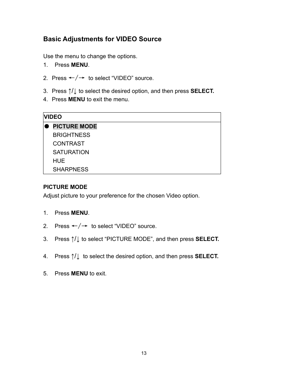 Polaroid PLA-4260MTR User Manual | Page 13 / 22