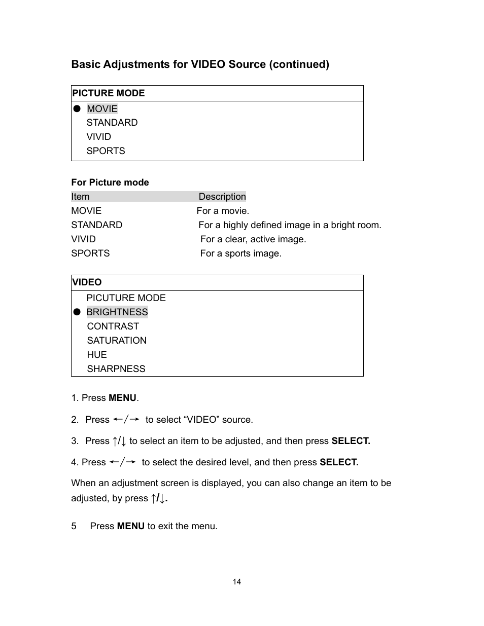 Polaroid PLA-4260MTR User Manual | Page 14 / 22