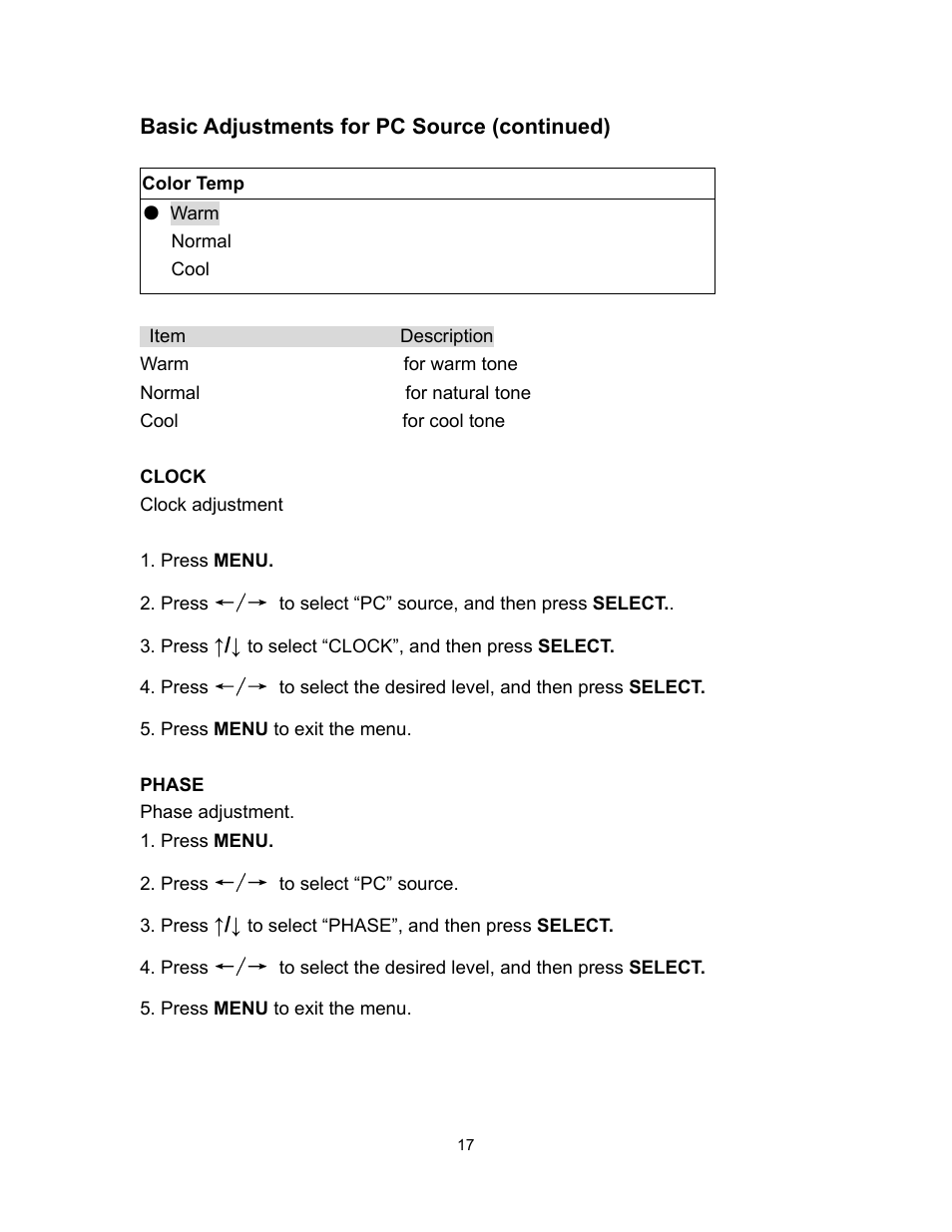 Polaroid PLA-4260MTR User Manual | Page 17 / 22