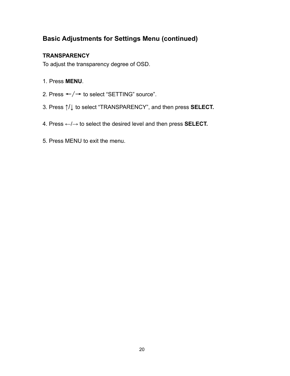 Polaroid PLA-4260MTR User Manual | Page 20 / 22