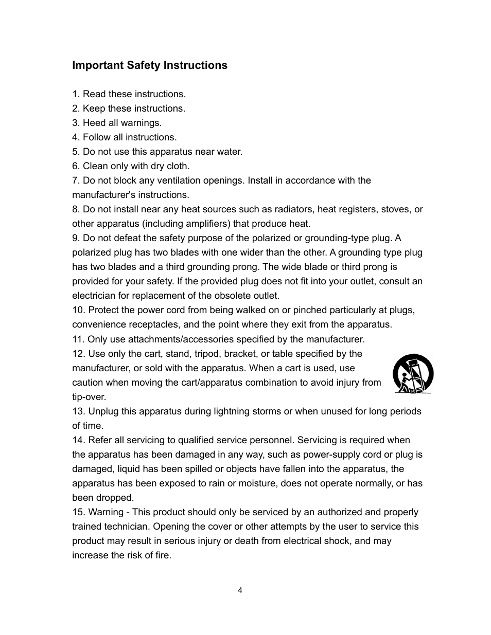 Polaroid PLA-4260MTR User Manual | Page 4 / 22