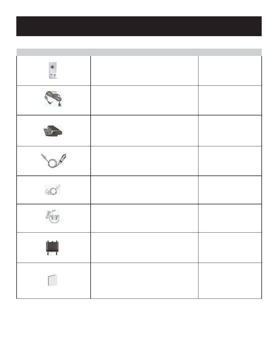 Accessories | Polaroid PDU-0733 User Manual | Page 6 / 32