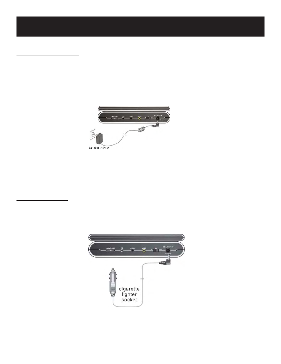 Power supply, Using the ac adapter | Polaroid PDM-0752 User Manual | Page 13 / 28