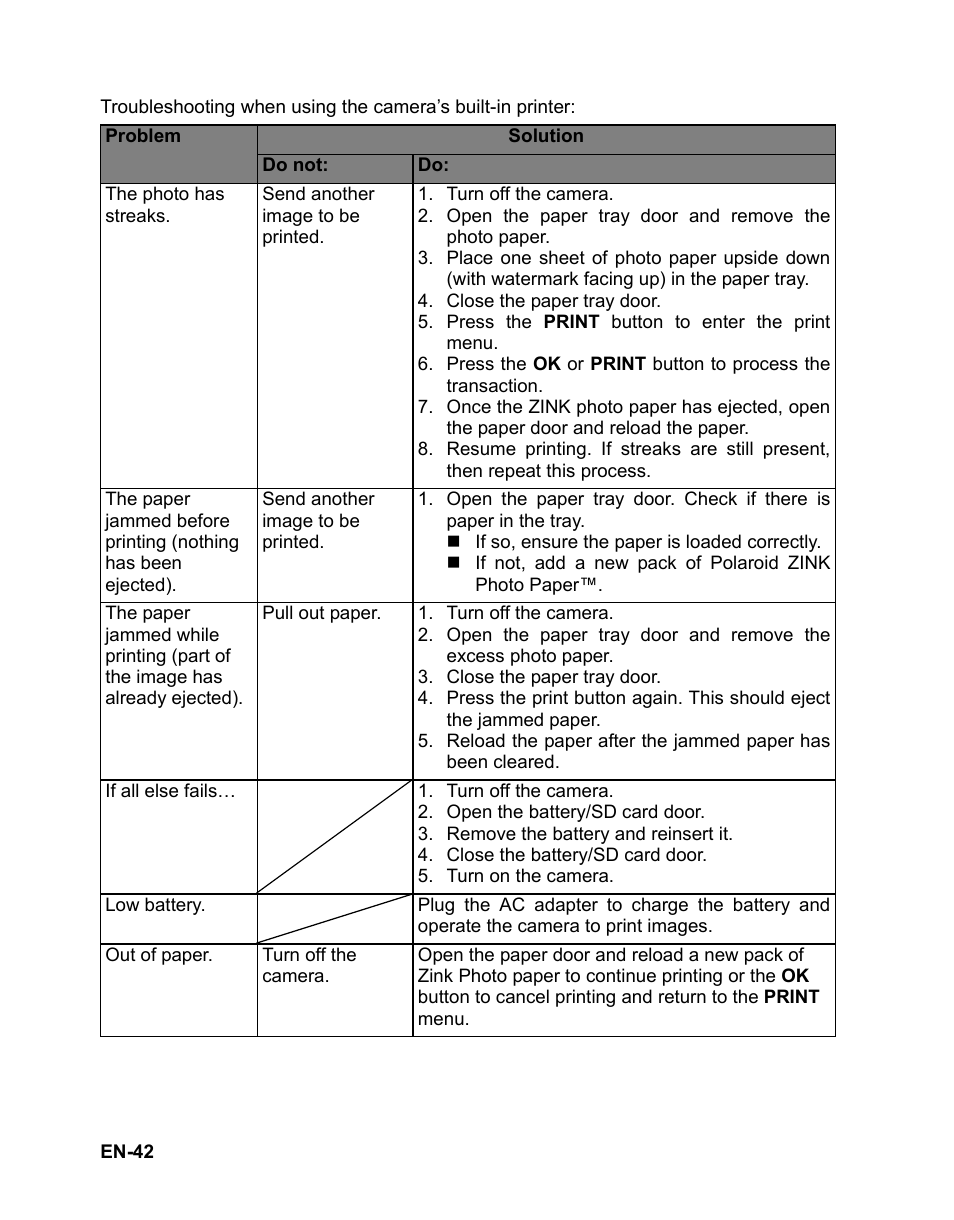 Polaroid CZA-05300B User Manual | Page 43 / 47