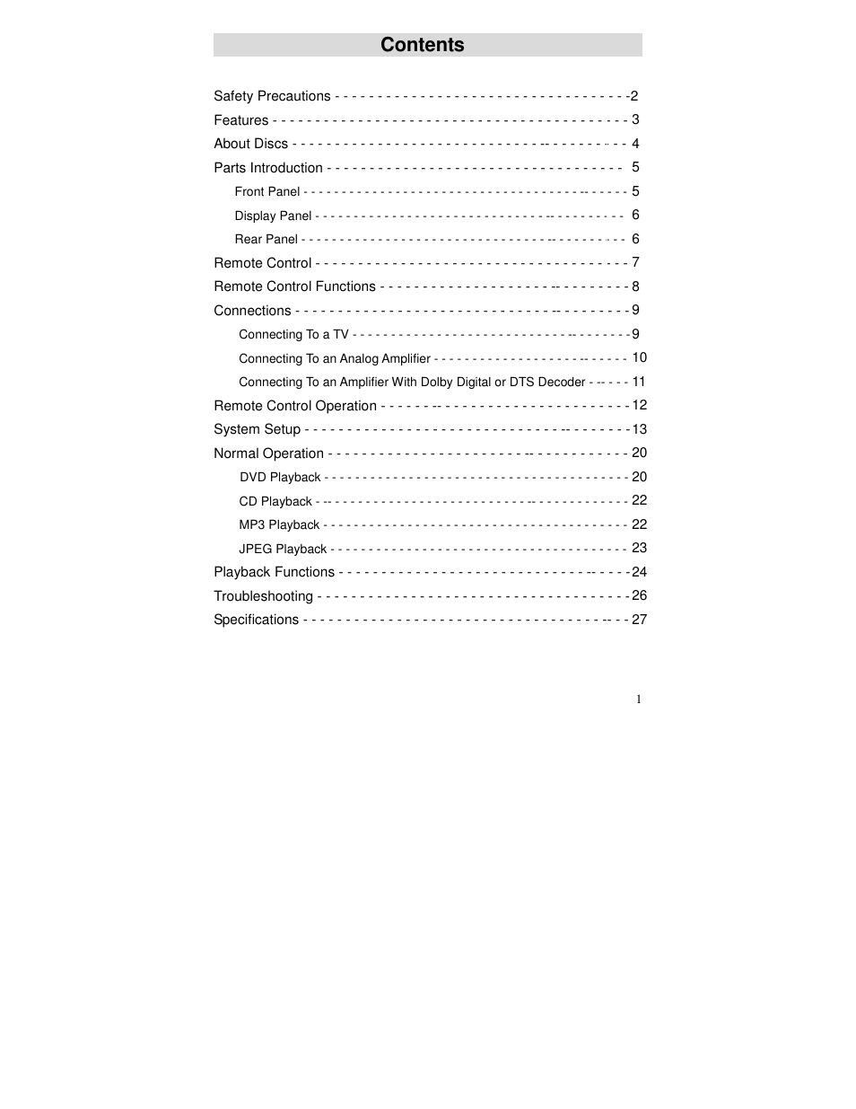 Polaroid DVP 500 User Manual | Page 2 / 30