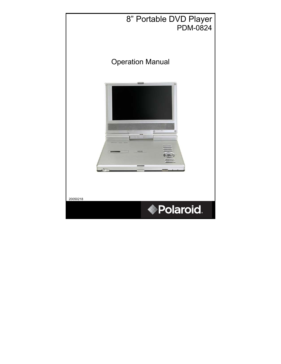 Polaroid PDM-0824 User Manual | 47 pages