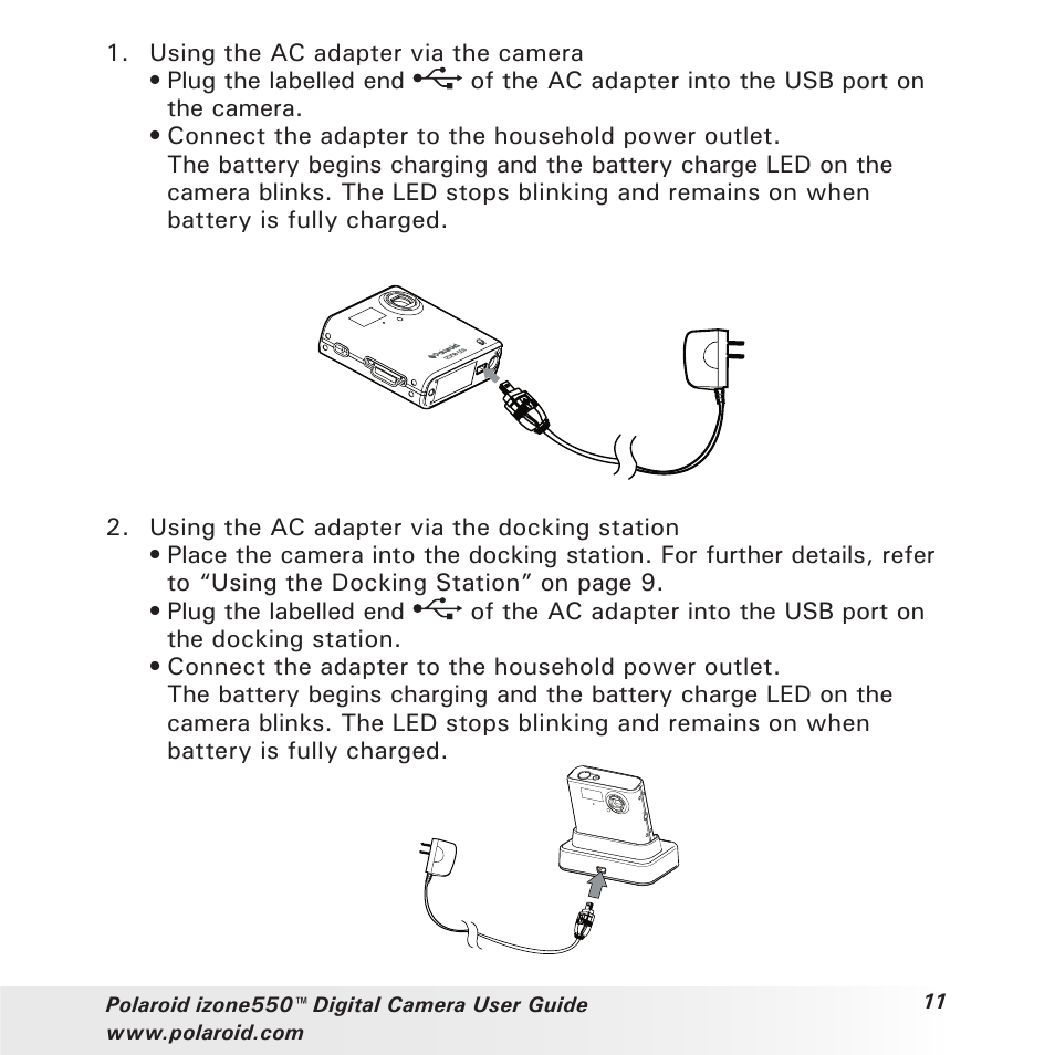 Polaroid izone550 User Manual | Page 11 / 95