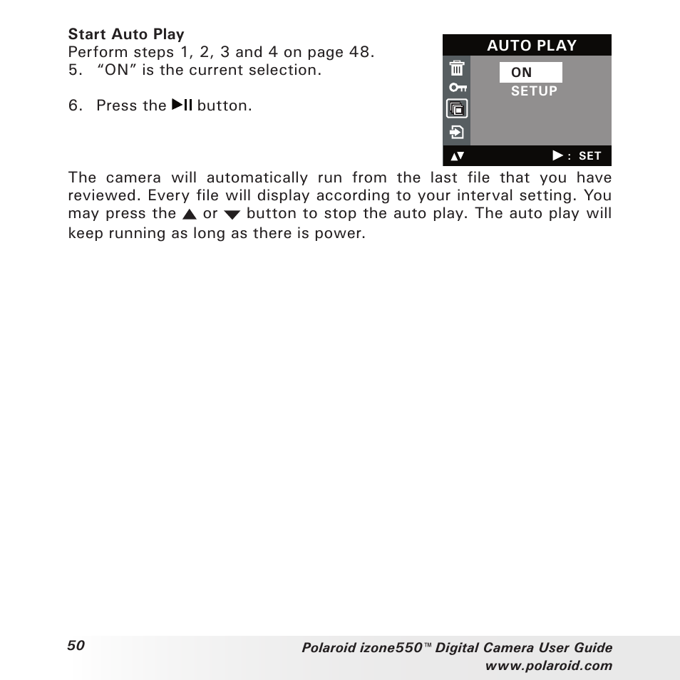 Polaroid izone550 User Manual | Page 50 / 95