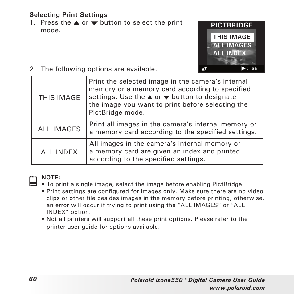 Polaroid izone550 User Manual | Page 60 / 95