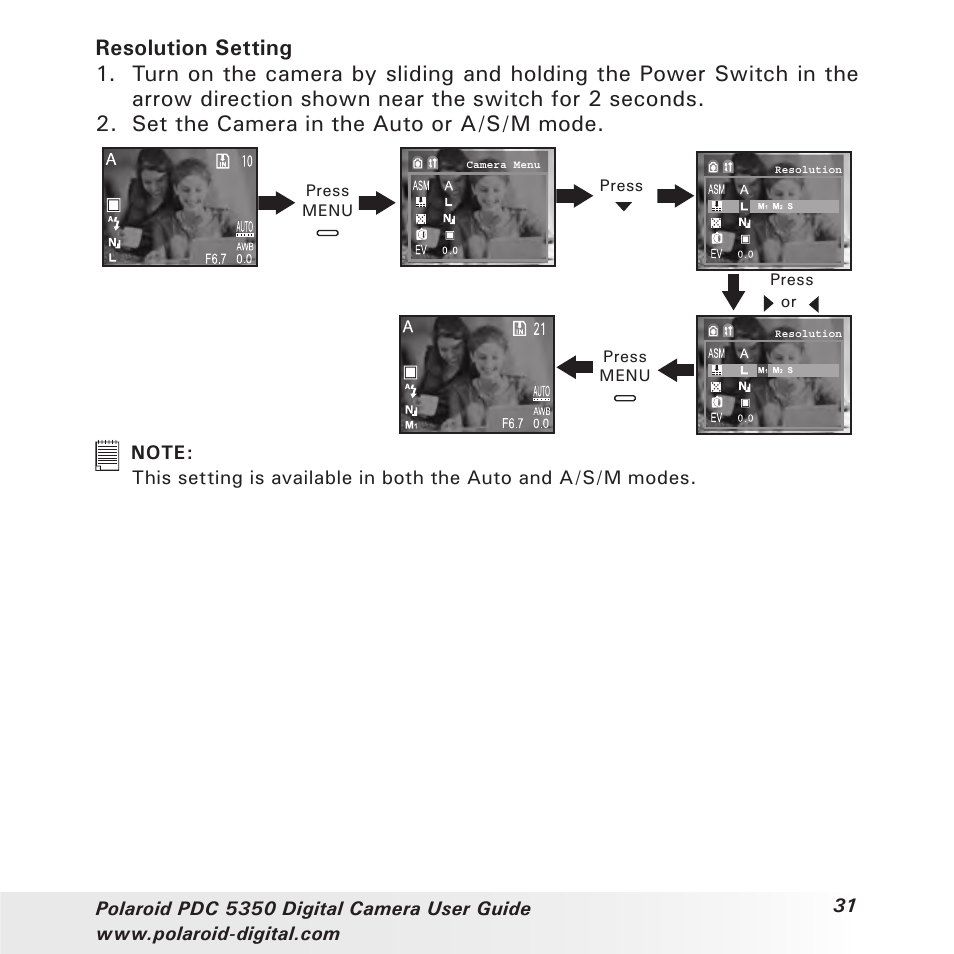Polaroid PDC 5350 User Manual | Page 31 / 81