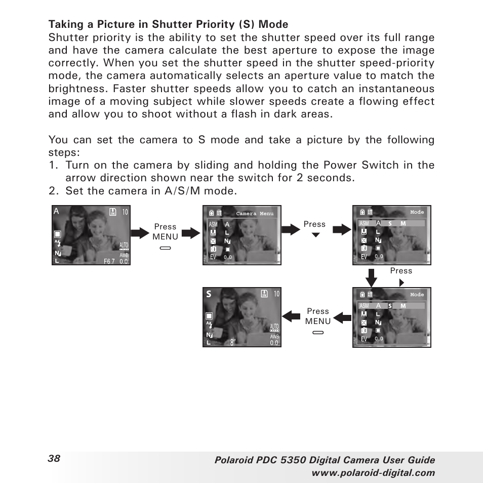 Polaroid PDC 5350 User Manual | Page 38 / 81