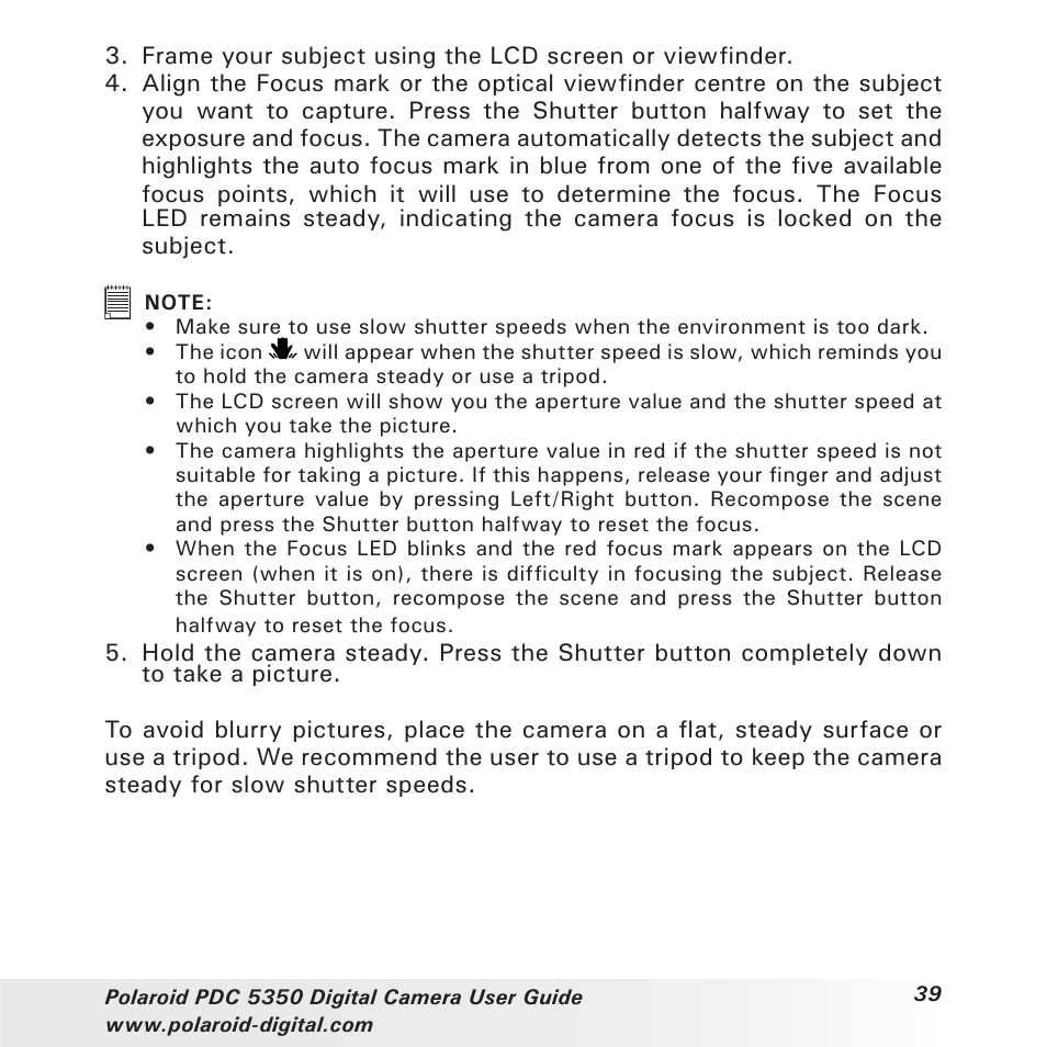 Polaroid PDC 5350 User Manual | Page 39 / 81