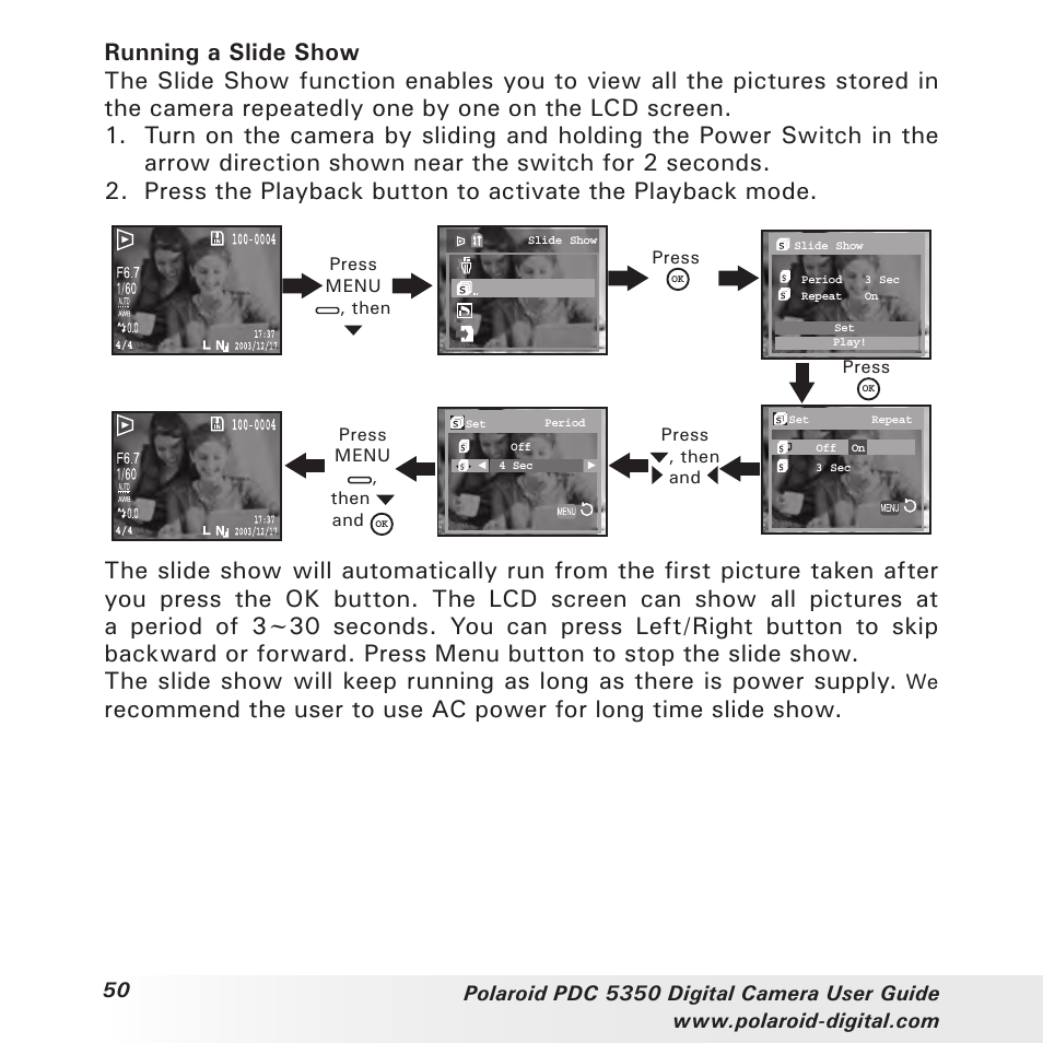 Polaroid PDC 5350 User Manual | Page 50 / 81