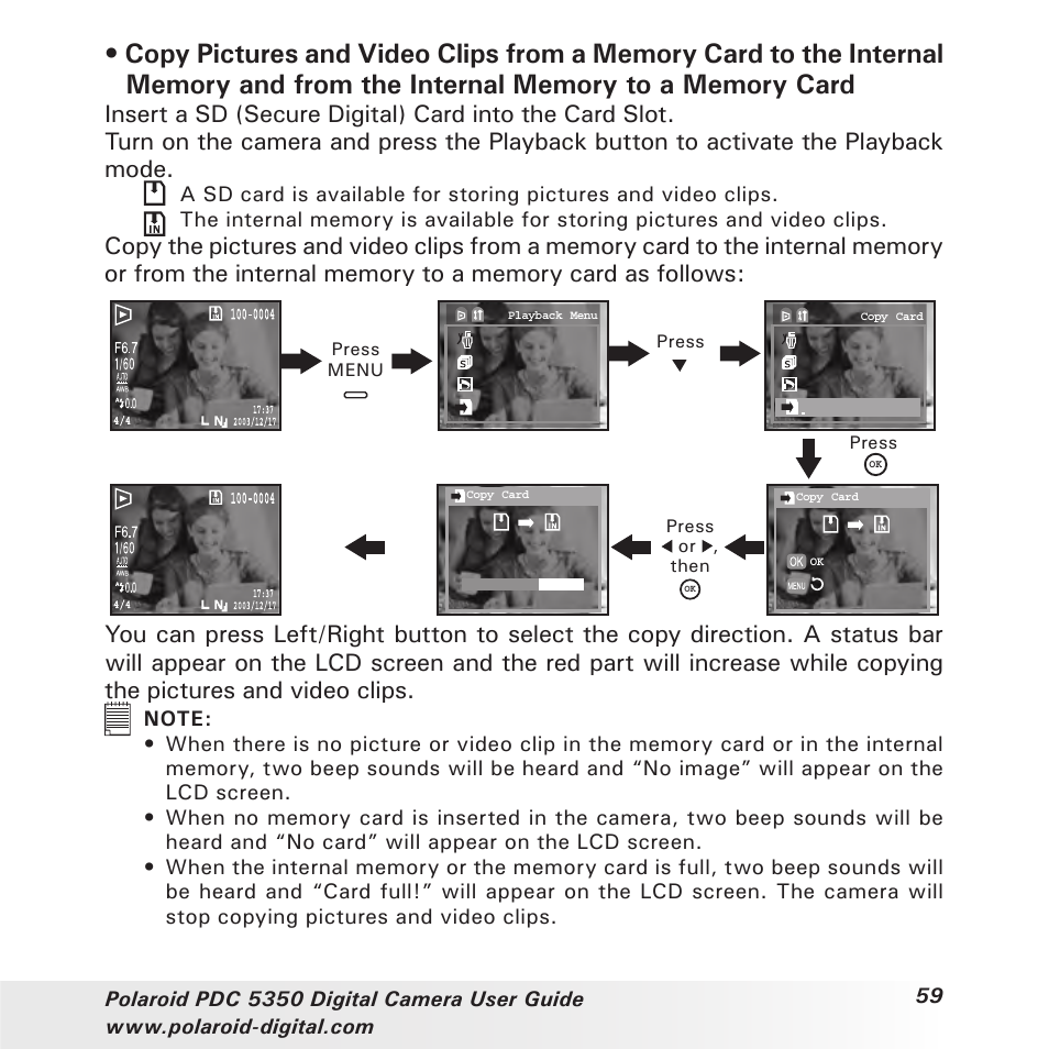 Polaroid PDC 5350 User Manual | Page 59 / 81