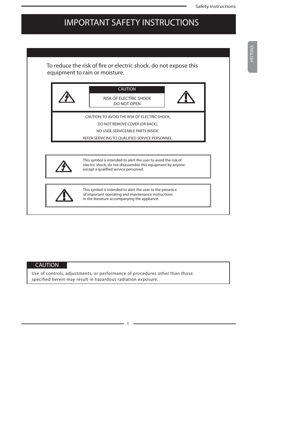 Important safety instructions, Warning caution | Polaroid FLA-3232B User Manual | Page 2 / 44