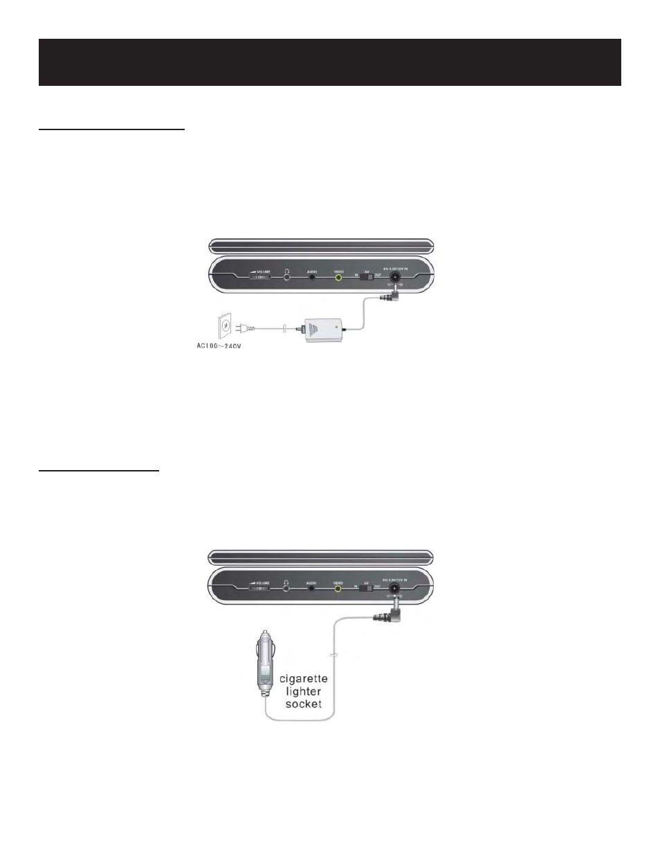 Power supply, Using the ac adapter | Polaroid PDM-0744M User Manual | Page 15 / 31