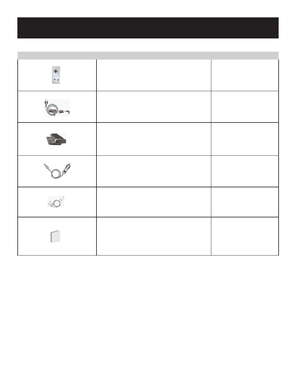 Accessories | Polaroid PDM-0744M User Manual | Page 6 / 31