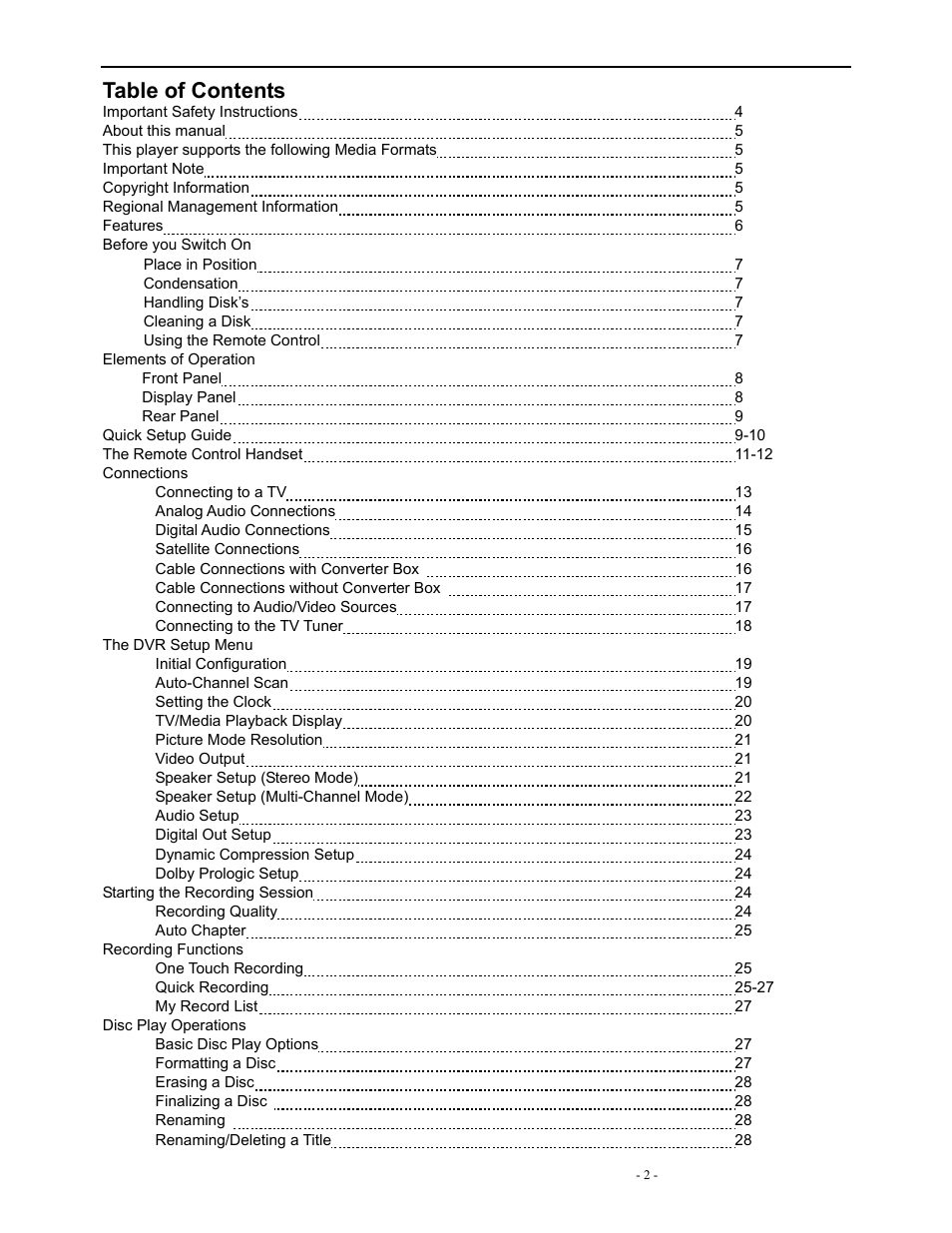 Polaroid DVR-0900 User Manual | Page 2 / 40