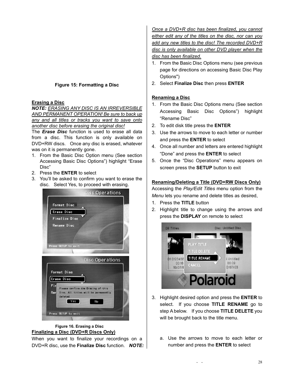 Polaroid DVR-0900 User Manual | Page 28 / 40