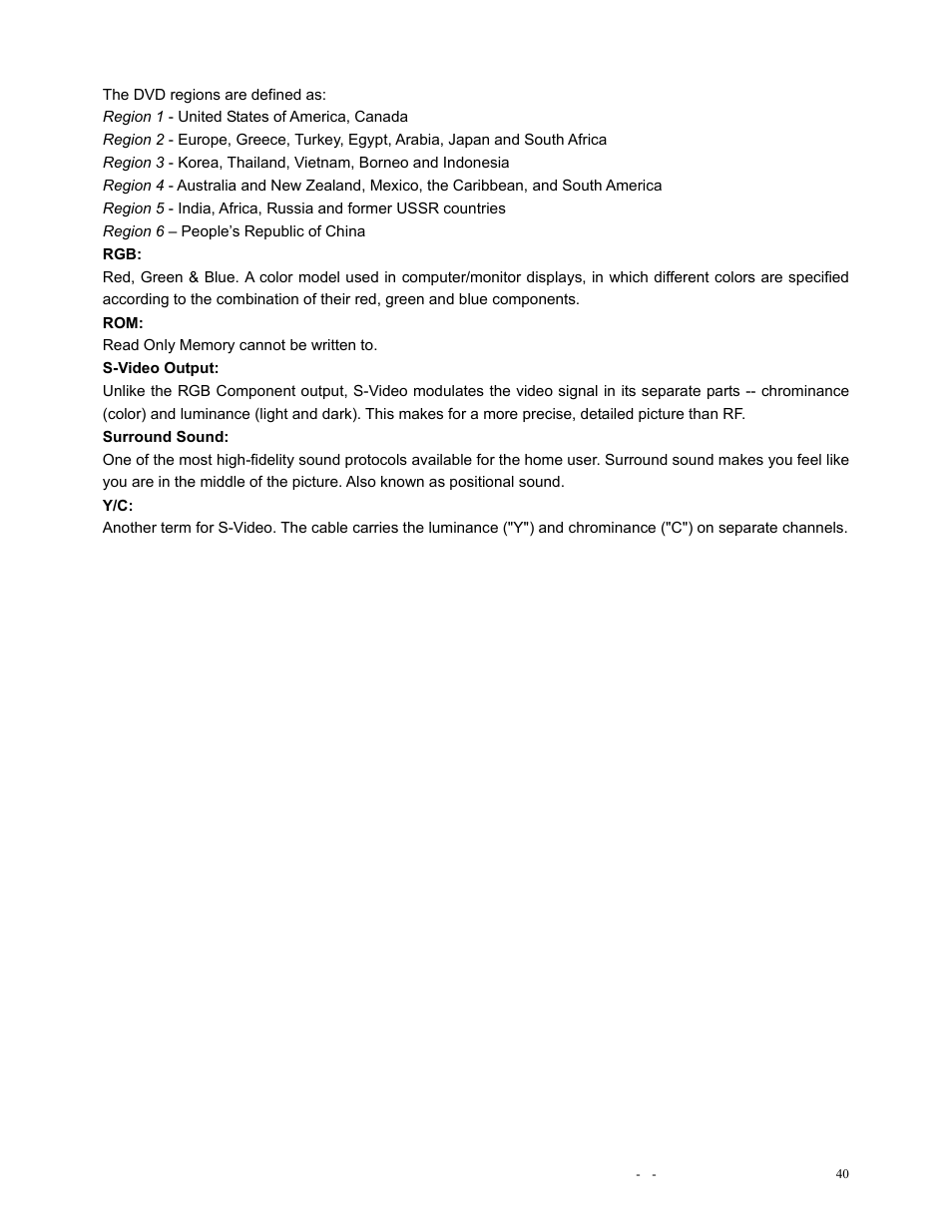 Polaroid DVR-0900 User Manual | Page 40 / 40