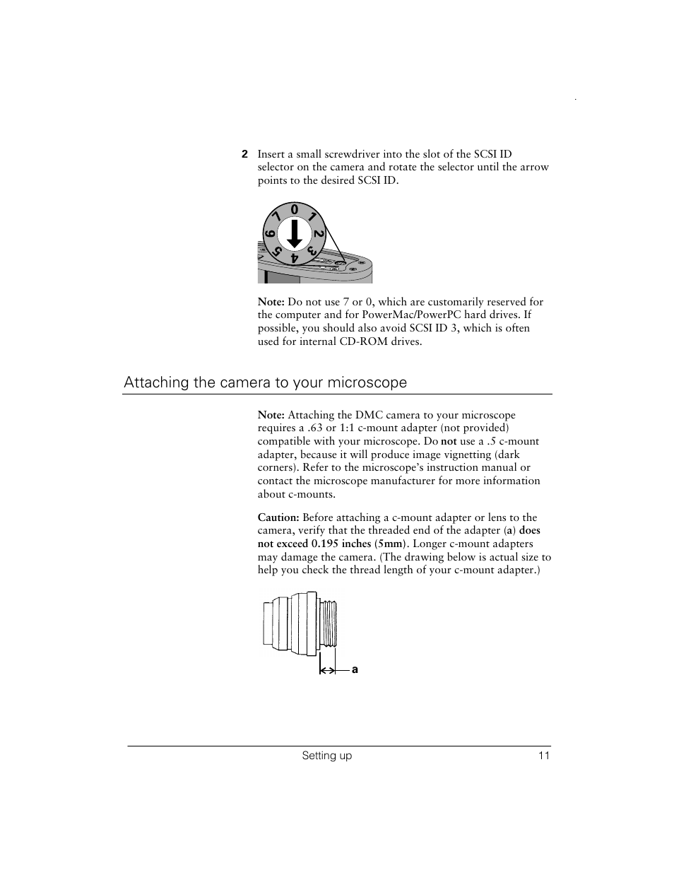 Attaching the camera to your microscope | Polaroid Digital Microscope Camera User Manual | Page 15 / 52