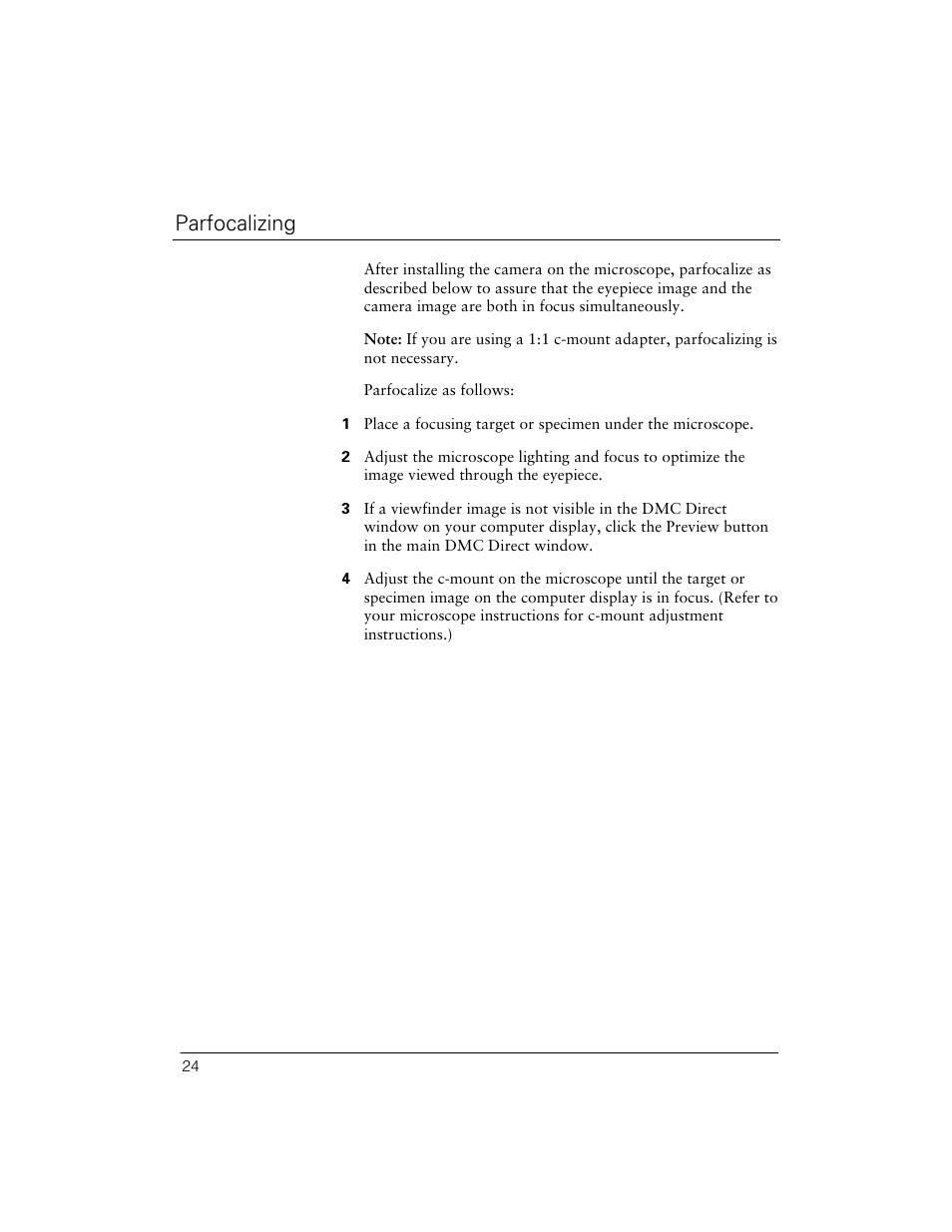 Parfocalizing | Polaroid Digital Microscope Camera User Manual | Page 28 / 52