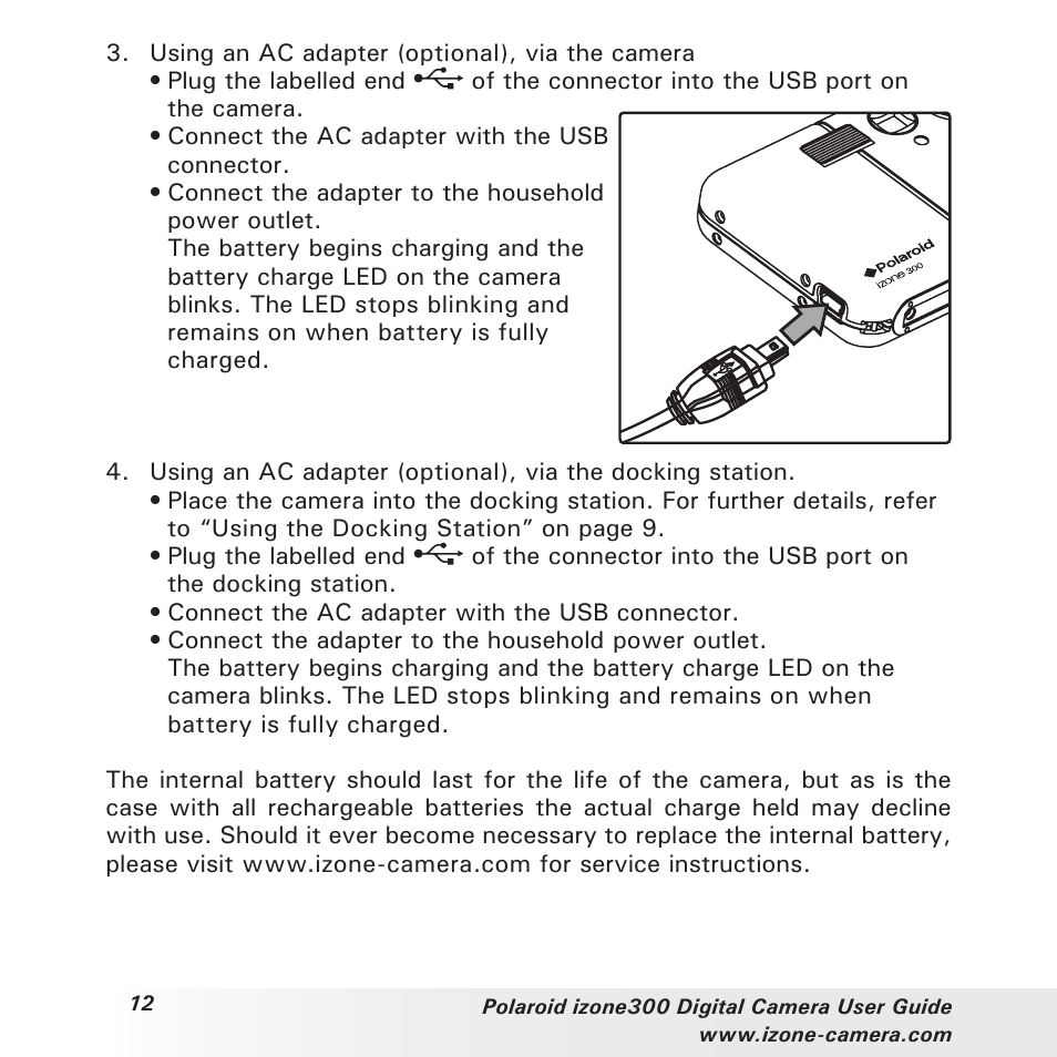 Polaroid i-Zone 300 User Manual | Page 12 / 82