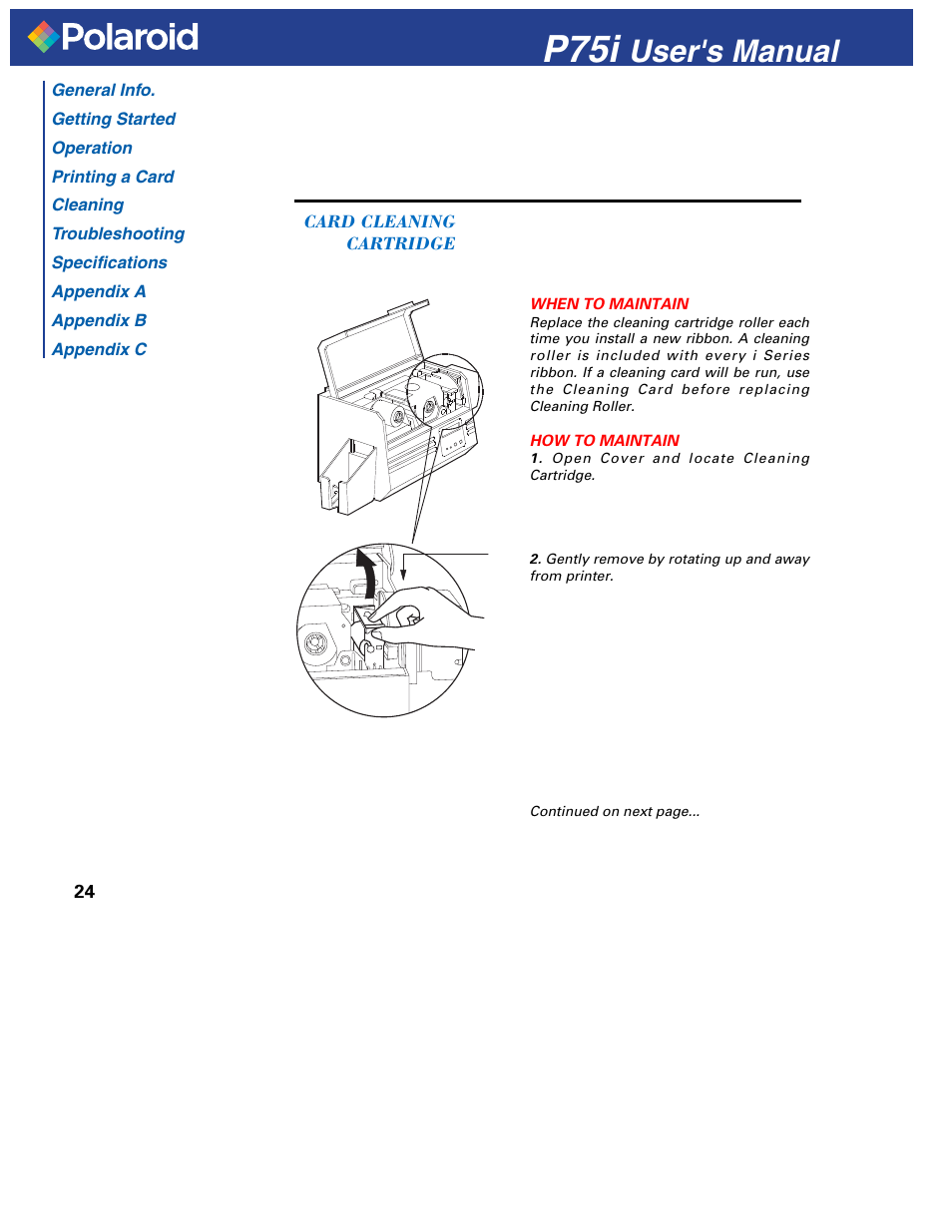 P75i, User's manual | Polaroid P751 User Manual | Page 32 / 50
