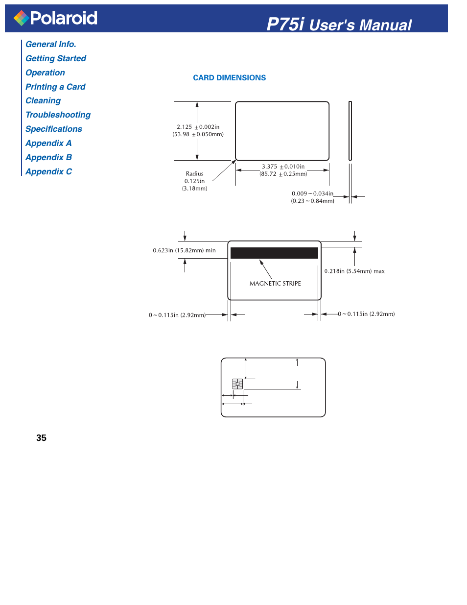 P75i, User's manual | Polaroid P751 User Manual | Page 43 / 50