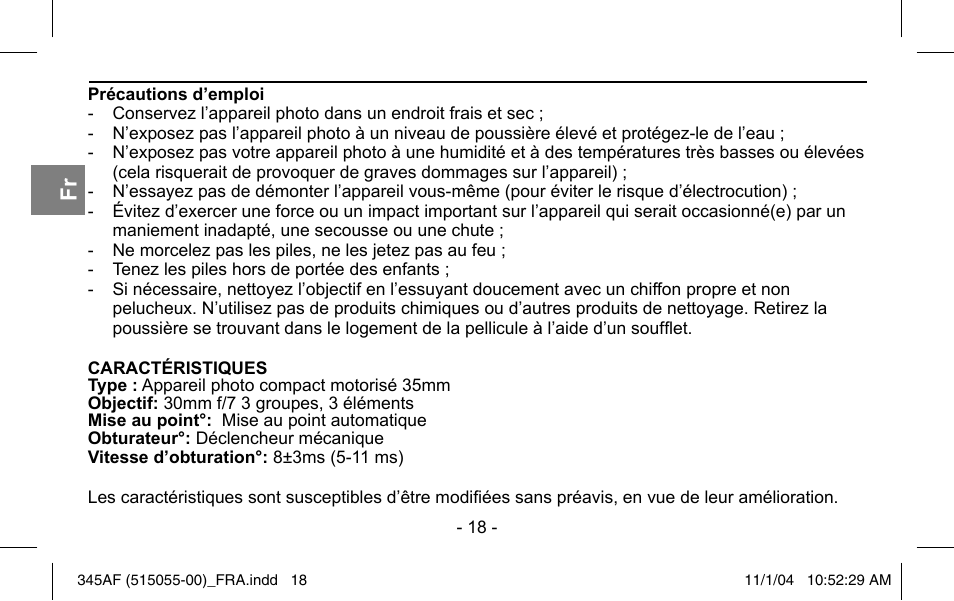 Polaroid 345AF User Manual | Page 20 / 57