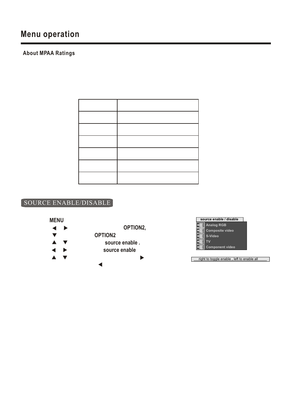 Т³гж 20, Menu operation | Polaroid LCD-1700 User Manual | Page 20 / 24