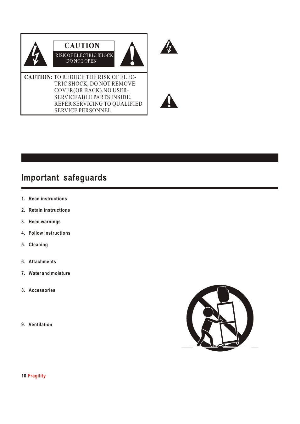 Т³гж 5, Important safeguards, Caution | S3126a | Polaroid LCD-1700 User Manual | Page 5 / 24