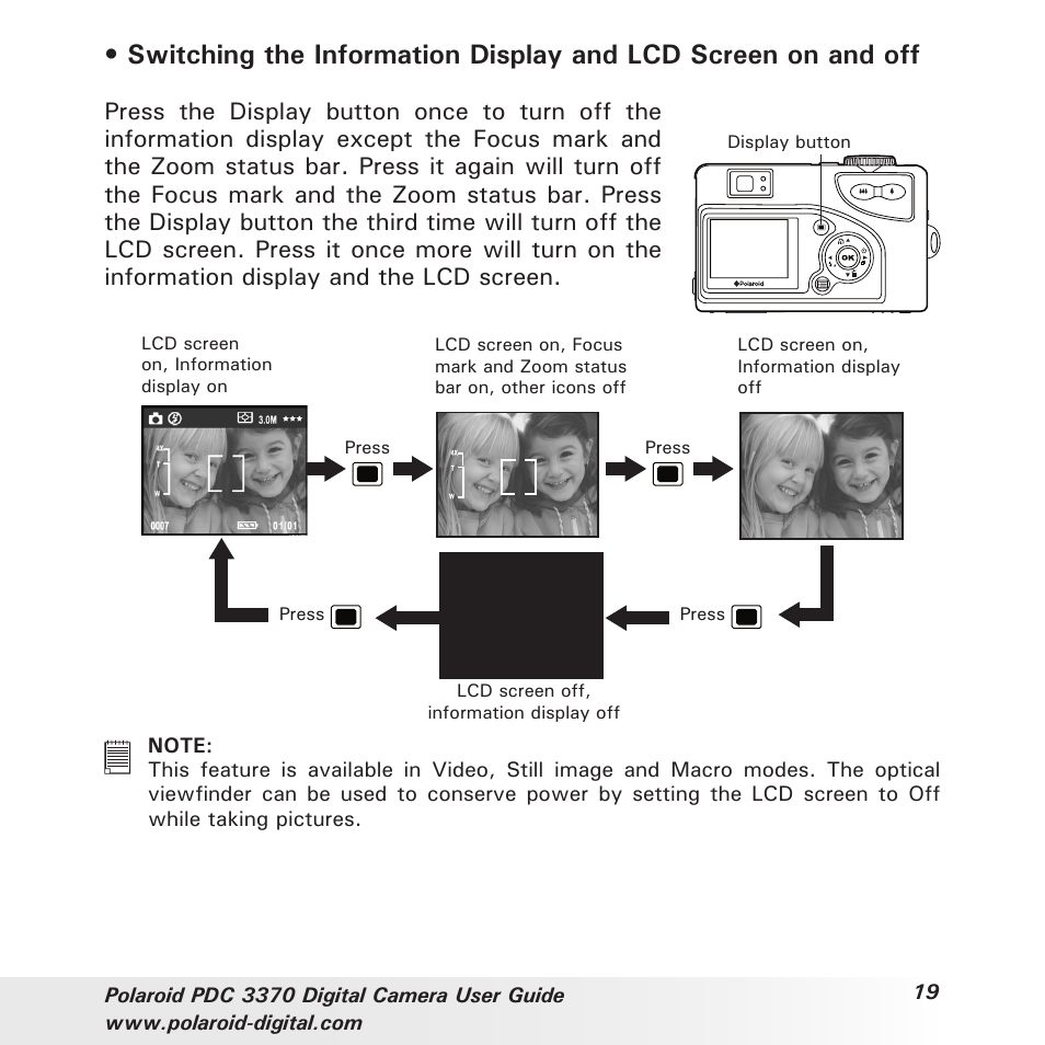 Polaroid PDC 3370 User Manual | Page 19 / 69