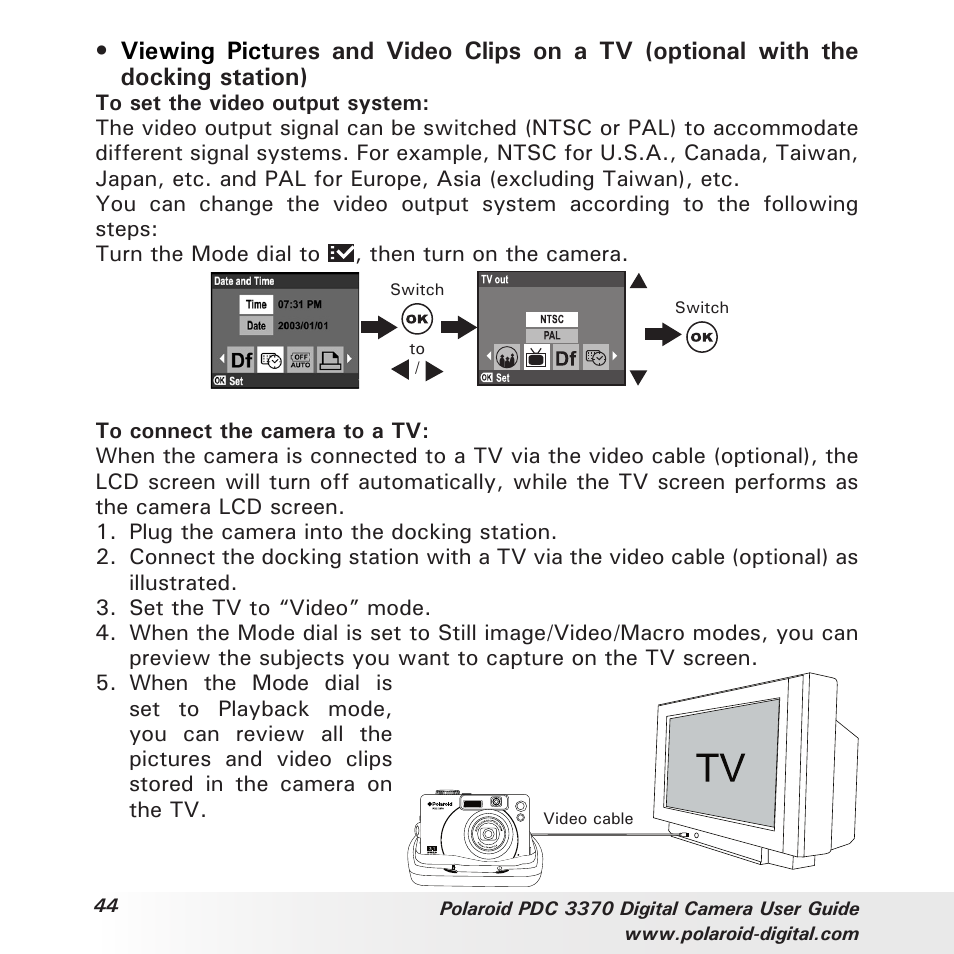 Polaroid PDC 3370 User Manual | Page 44 / 69