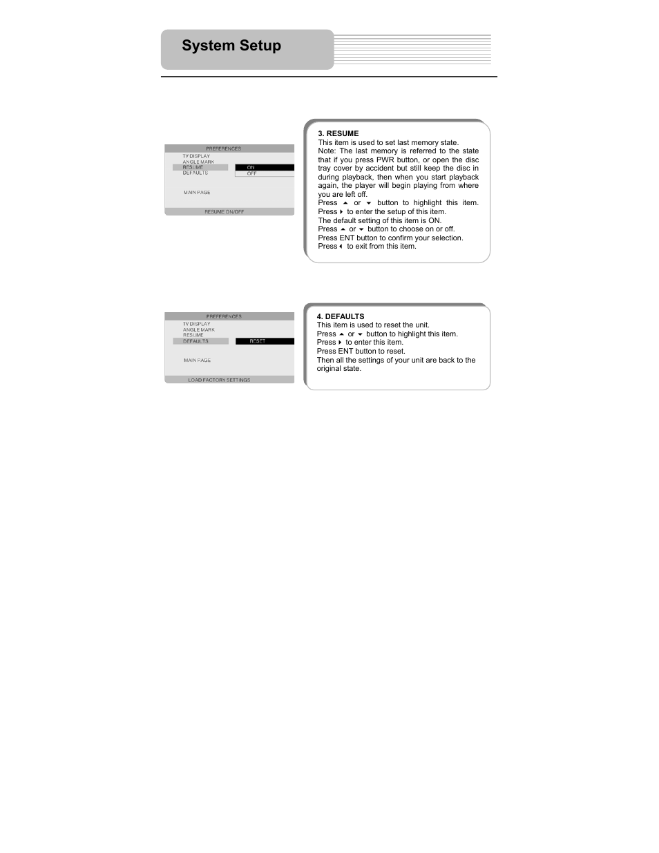 System setup | Polaroid PDM-2727 User Manual | Page 32 / 144