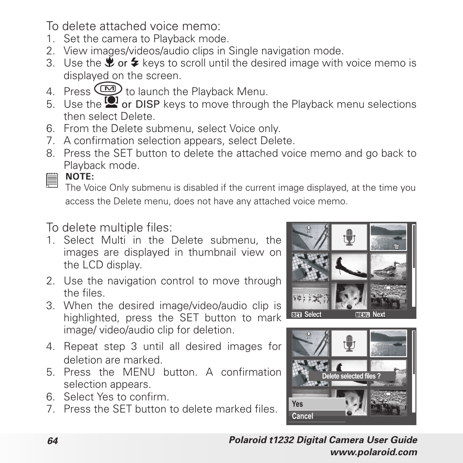 Polaroid t1232 User Manual | Page 64 / 95