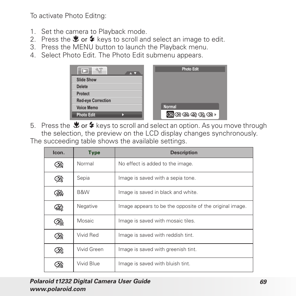 Polaroid t1232 User Manual | Page 69 / 95