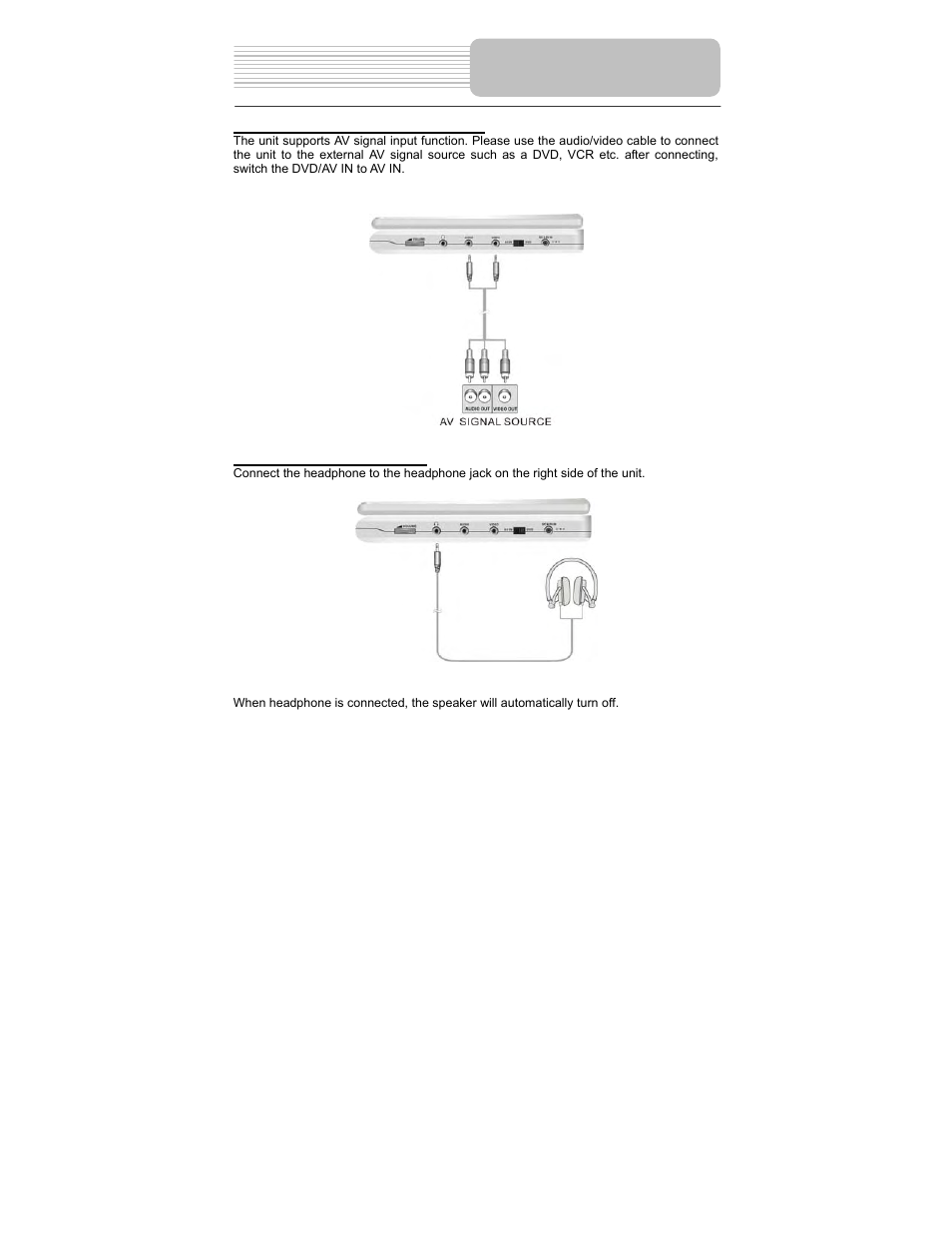 System connections | Polaroid PDM-0714 User Manual | Page 13 / 36