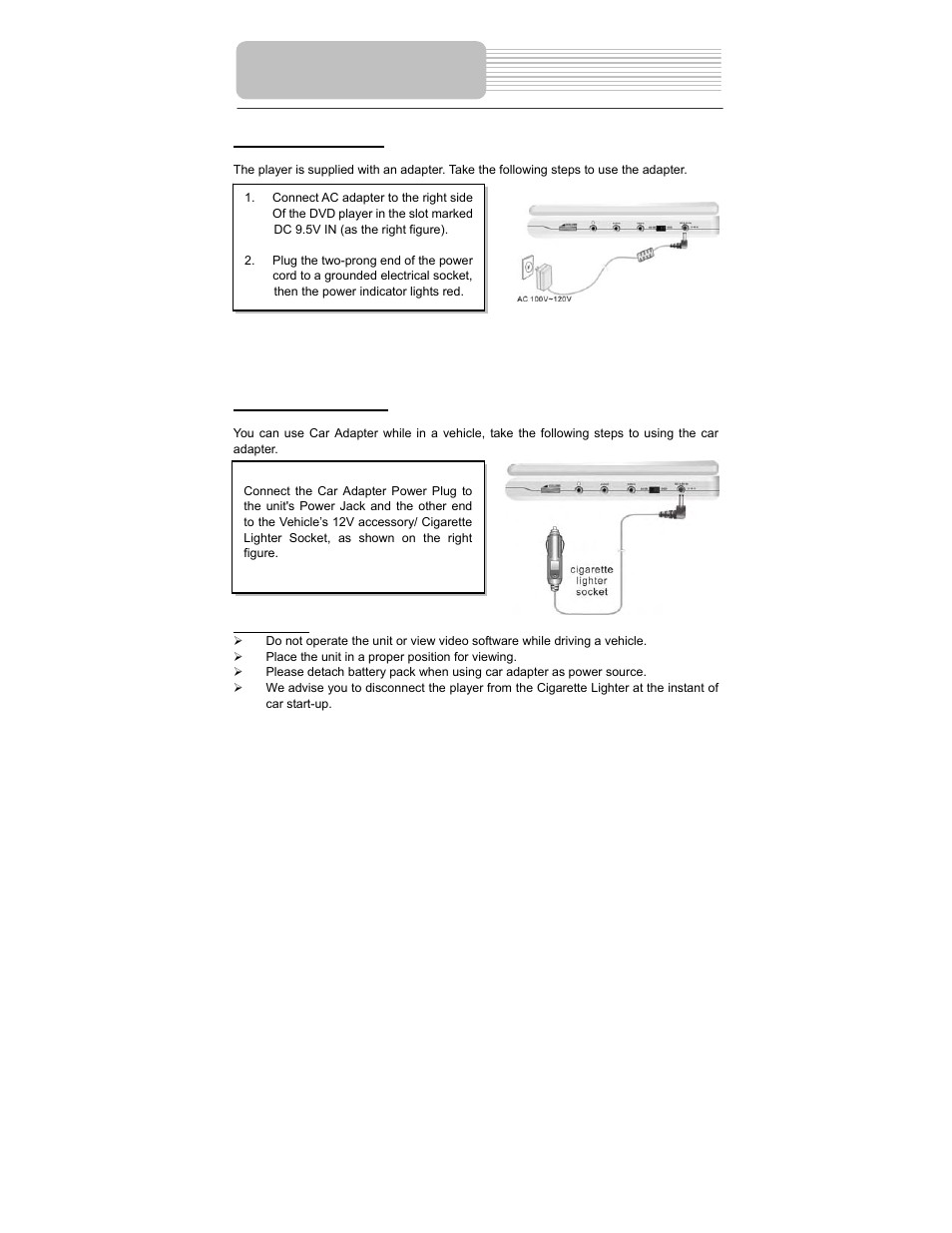 Power supply preparation | Polaroid PDM-0714 User Manual | Page 14 / 36