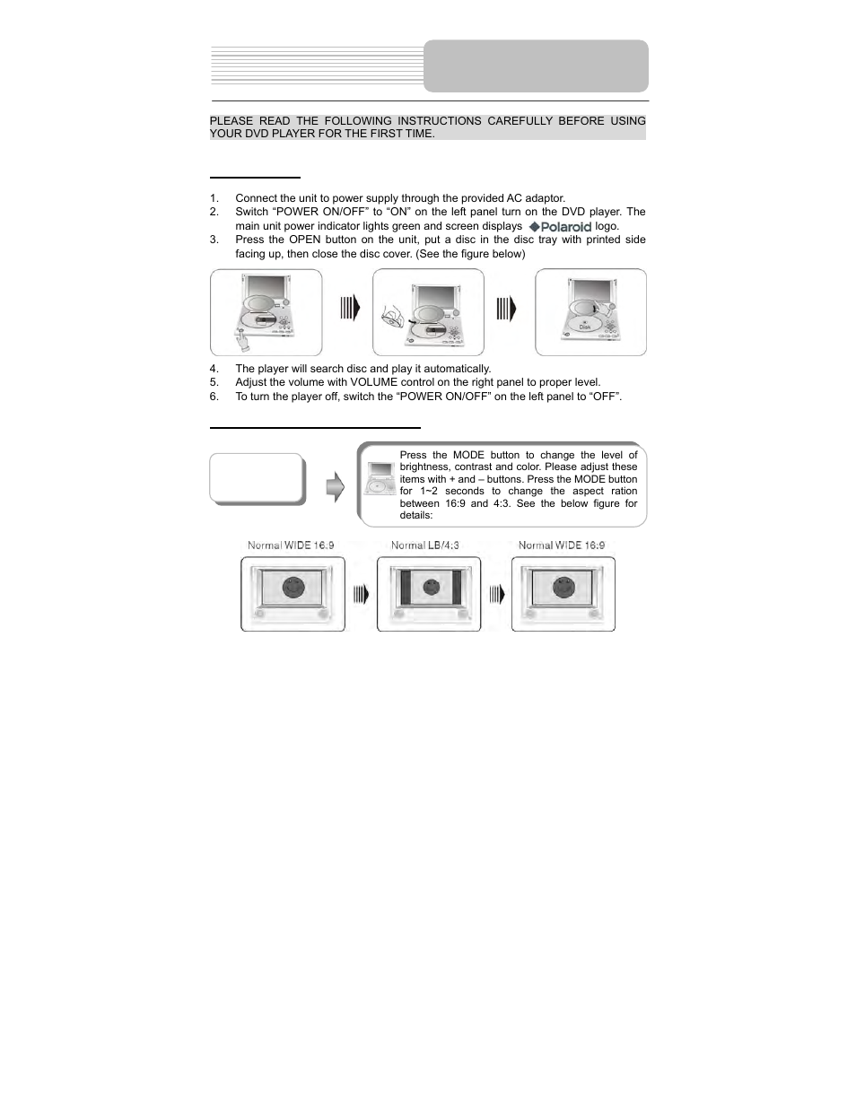 Playback operation | Polaroid PDM-0714 User Manual | Page 19 / 36