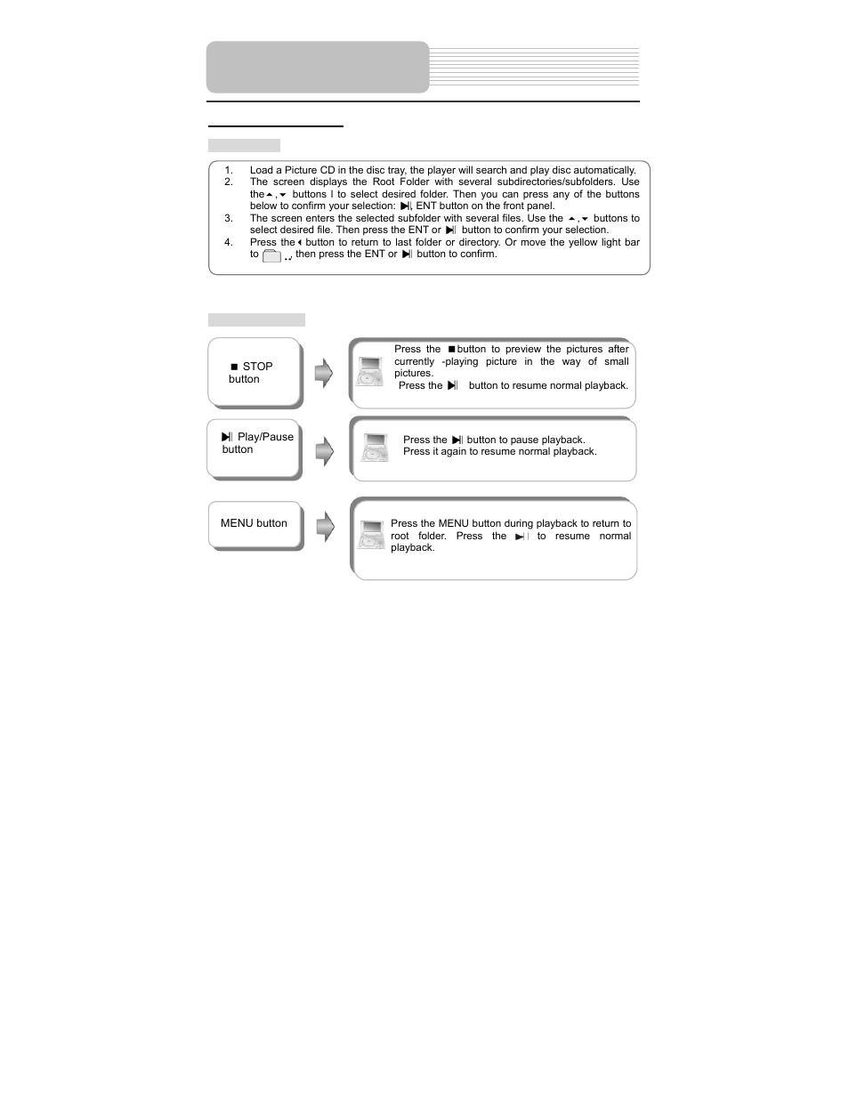 Playback operation | Polaroid PDM-0714 User Manual | Page 24 / 36