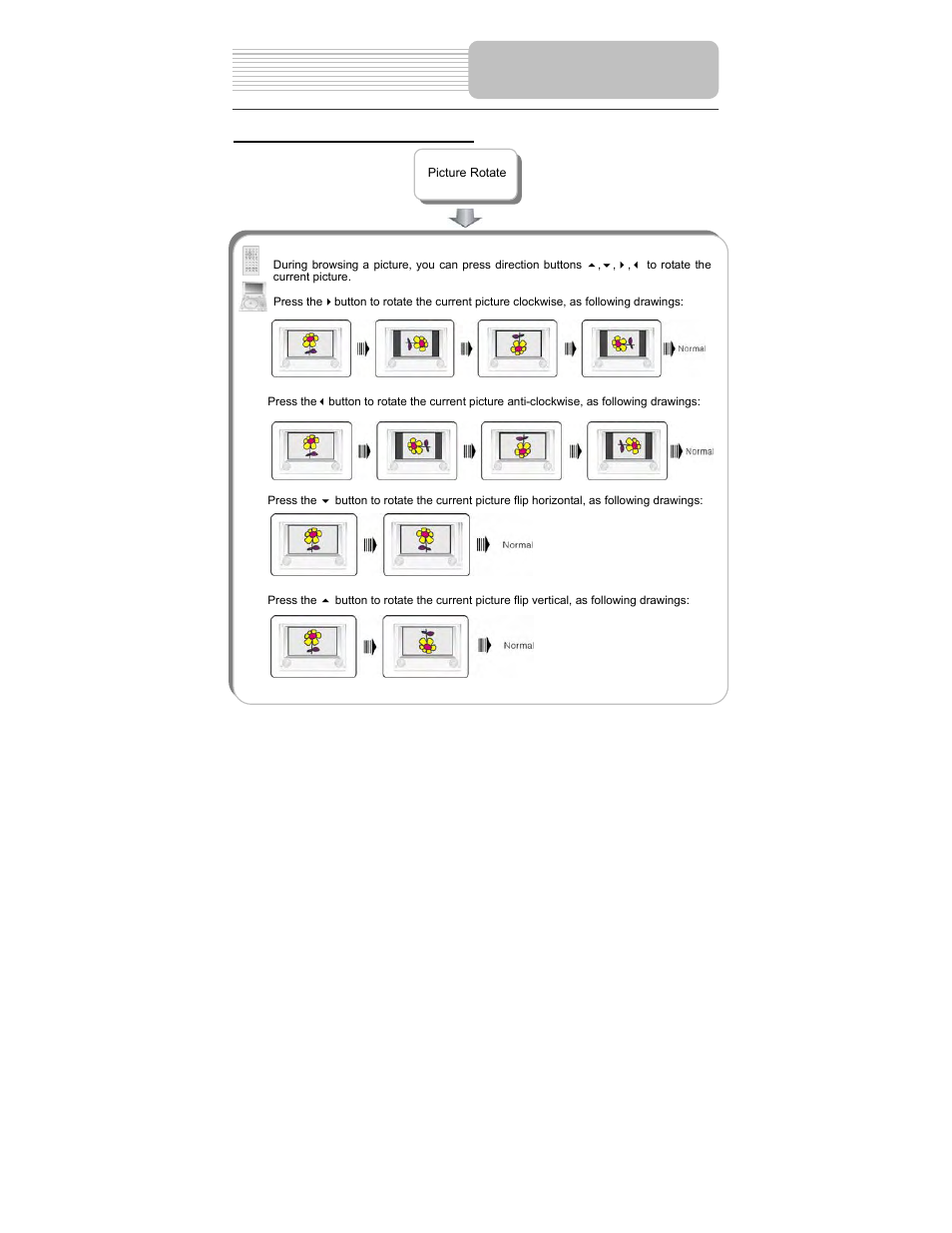 Playback operation | Polaroid PDM-0714 User Manual | Page 25 / 36