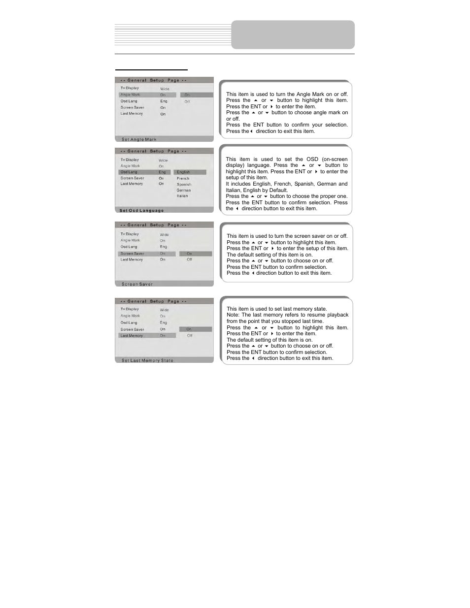 System setup | Polaroid PDM-0714 User Manual | Page 27 / 36