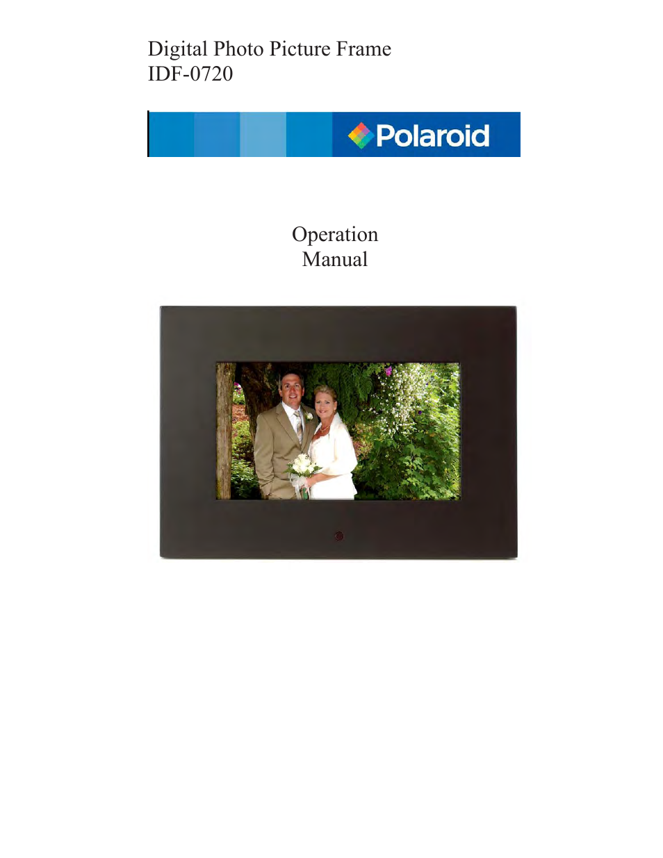 Polaroid IDF-0720 User Manual | 10 pages